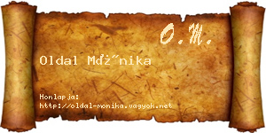 Oldal Mónika névjegykártya