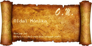 Oldal Mónika névjegykártya